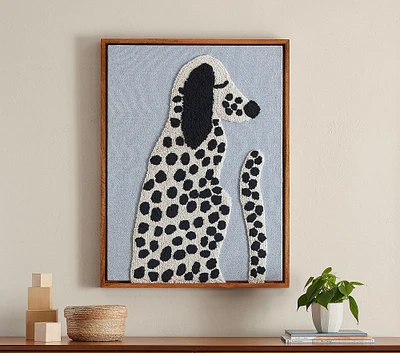 WE x PBK Dalmatian Woven Framed Art (33" x 25")