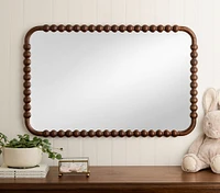 Chris Loves Julia Turned Wood Mirror (26" x 23")