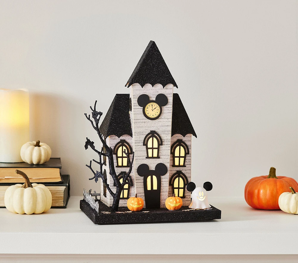 Disney Mickey Mouse Halloween Light-Up Mantel Village