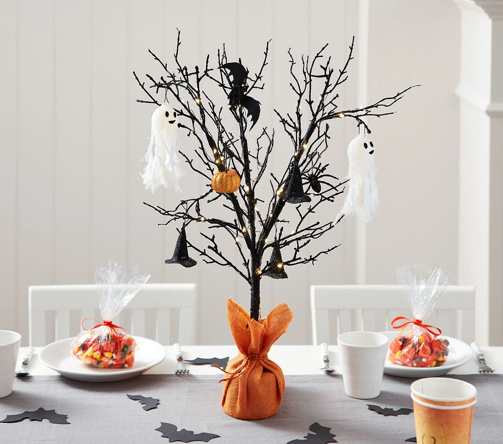 Light-Up Spooky Tabletop Tree