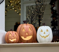 Light-Up Paper Mache Pumpkin