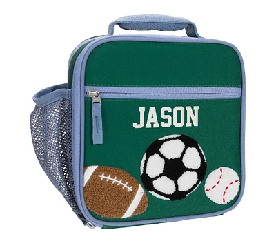 Mackenzie Green Sports Chenille Lunch Boxes