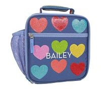 Mackenzie Rainbow Glitter Hearts Lunch Boxes