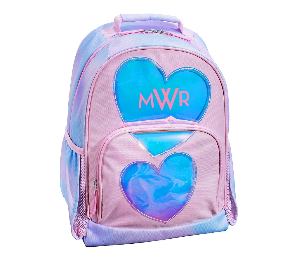 Mackenzie Iridescent Hearts Backpacks