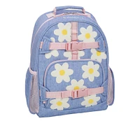 Mackenzie Blue Daisies Chenille Backpacks