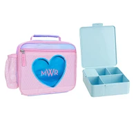 Mackenzie Iridescent Hearts Lunch & Bento Bundle, Set of 2