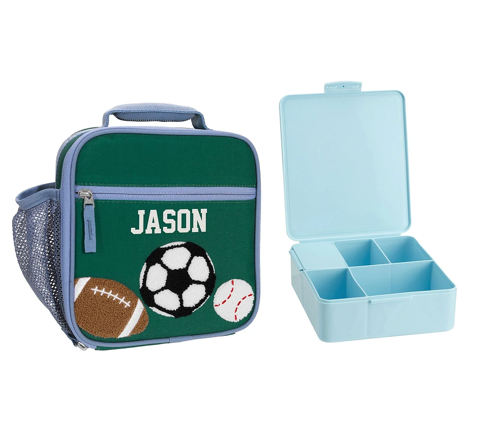 Mackenzie Green Sports Chenille Lunch & Bento Bundle, Set of 2