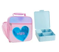 Mackenzie Iridescent Hearts Lunch & Bento Bundle, Set of 2