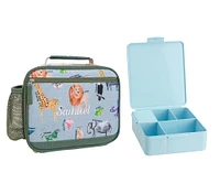 Mackenzie Brendan Safari Animals Lunch & Bento Bundle, Set of 2