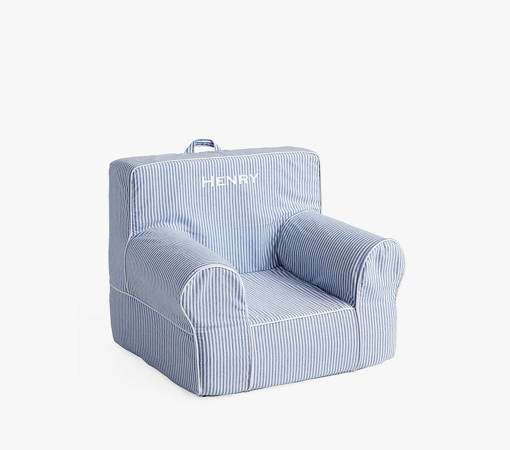 My First Anywhere Chair®, Chambray Blue Oxford Stripe