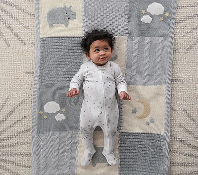 Heirloom Hippo Baby Blanket