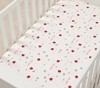 Love Bug Organic Crib Fitted Sheet