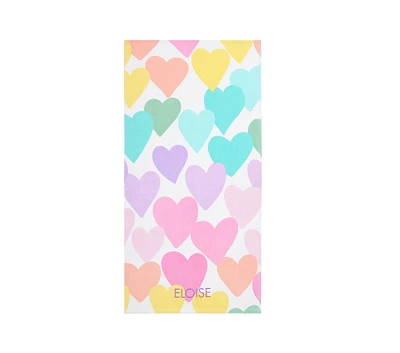 Rainbow Heart Beach Towel