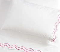 Embroidered Scalloped Sheet Set & Pillowcases