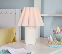 Ceramic Cylinder Fluted Lamp