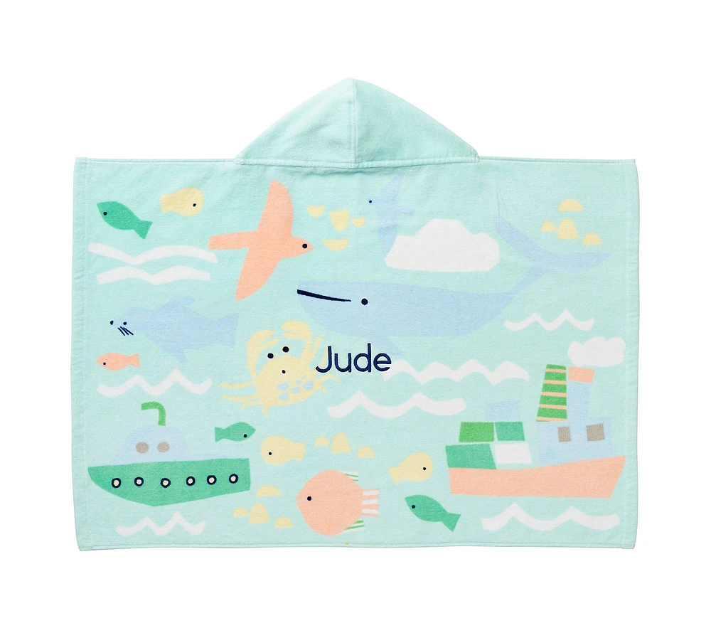 Deep Sea Baby Beach Hooded Towel