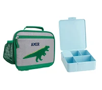 Mackenzie Gray Chenille Dinos Lunch & Bento Bundle, Set of 2