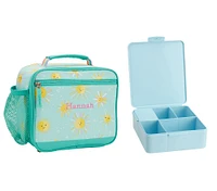 Mackenzie Aqua Sunshine Glow-in-the-Dark Lunch & Bento Bundle, Set of 2