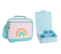 Mackenzie Pink Chenille Rainbows Lunch & Bento Bundle, Set of 2