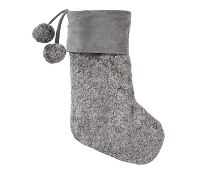 Speckled Coat Faux Fur Stocking