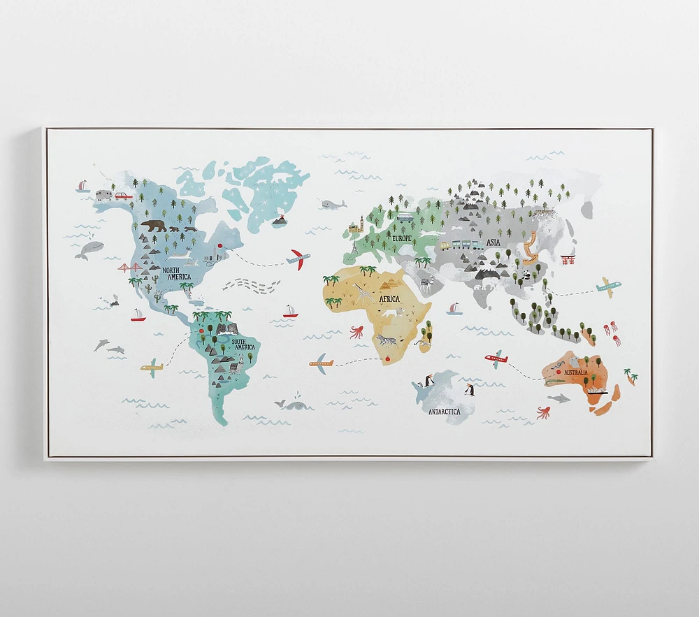 World Map Wall Art