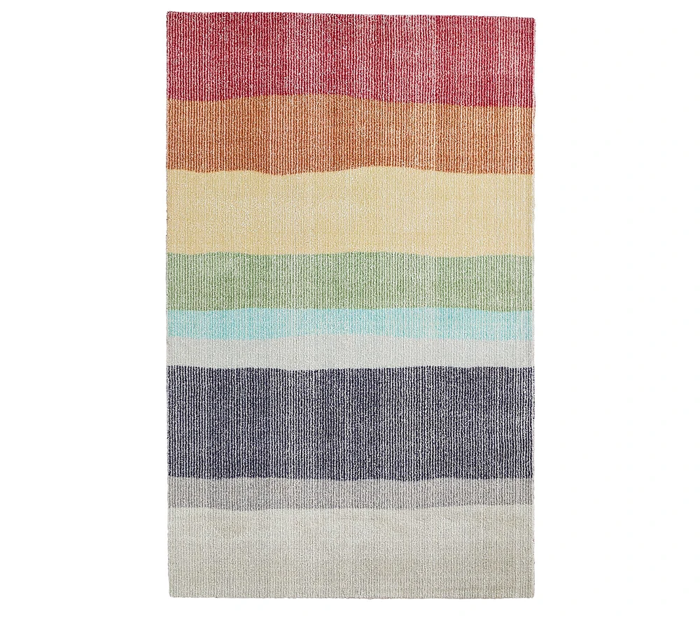 Primary Rainbow Ombre Rug