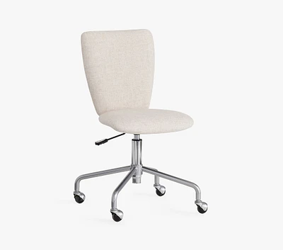 Square Upholstered 4-Leg Desk Chair