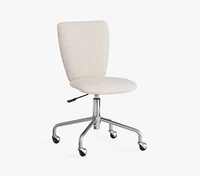 Square Upholstered 4-Leg Desk Chair