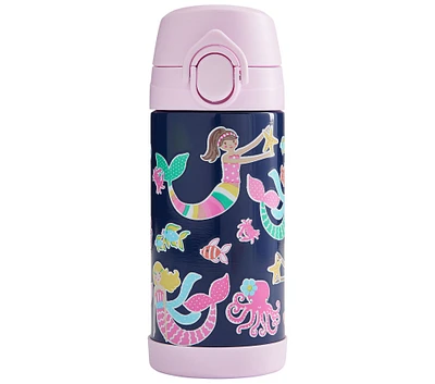 Mackenzie Navy Mermaid Friends Glow-in-the-Dark Water Bottles