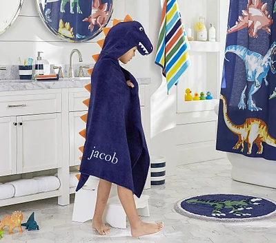 T-Rex Kid Hooded Towel