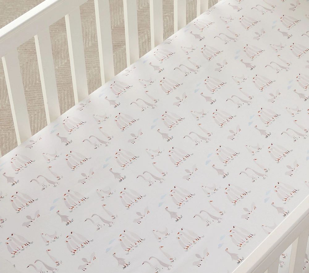 Darby Duckling Organic Crib Fitted Sheet