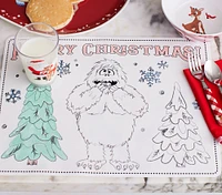 Rudolph® Silicone Coloring Placemats, Set of 2