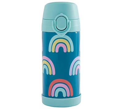 Mackenzie Turquoise Rainbows Water Bottle