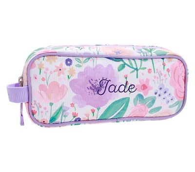 Mackenzie Lavender Floral Blooms Pencil Case