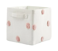 Embroidered Dot Storage Bin