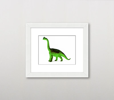 Leslee Mitchell Green Brachiosaurus Wall Art