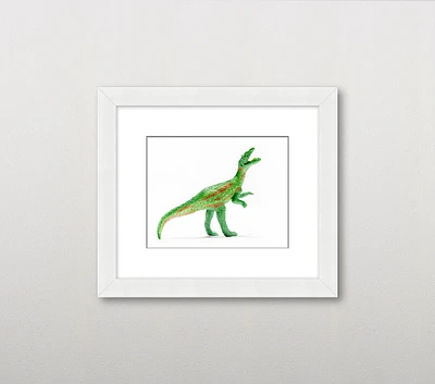 Leslee Mitchell Green Velociraptor Wall Art