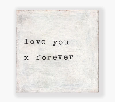 Love You x Forever Wall Art (23")