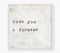 Love You x Forever Wall Art