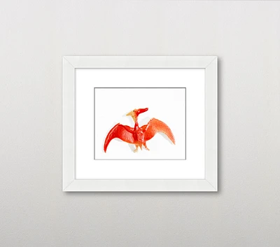 Leslee Mitchell Red Pterodactyl Wall Art