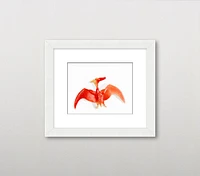 Leslee Mitchell Red Pterodactyl Wall Art