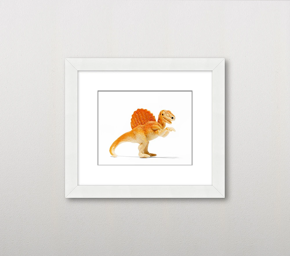 Leslee Mitchell Orange Spinosaurus Wall Art