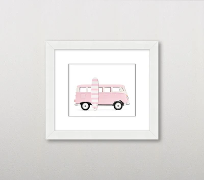 Leslee Mitchell Surf Van Wall Art