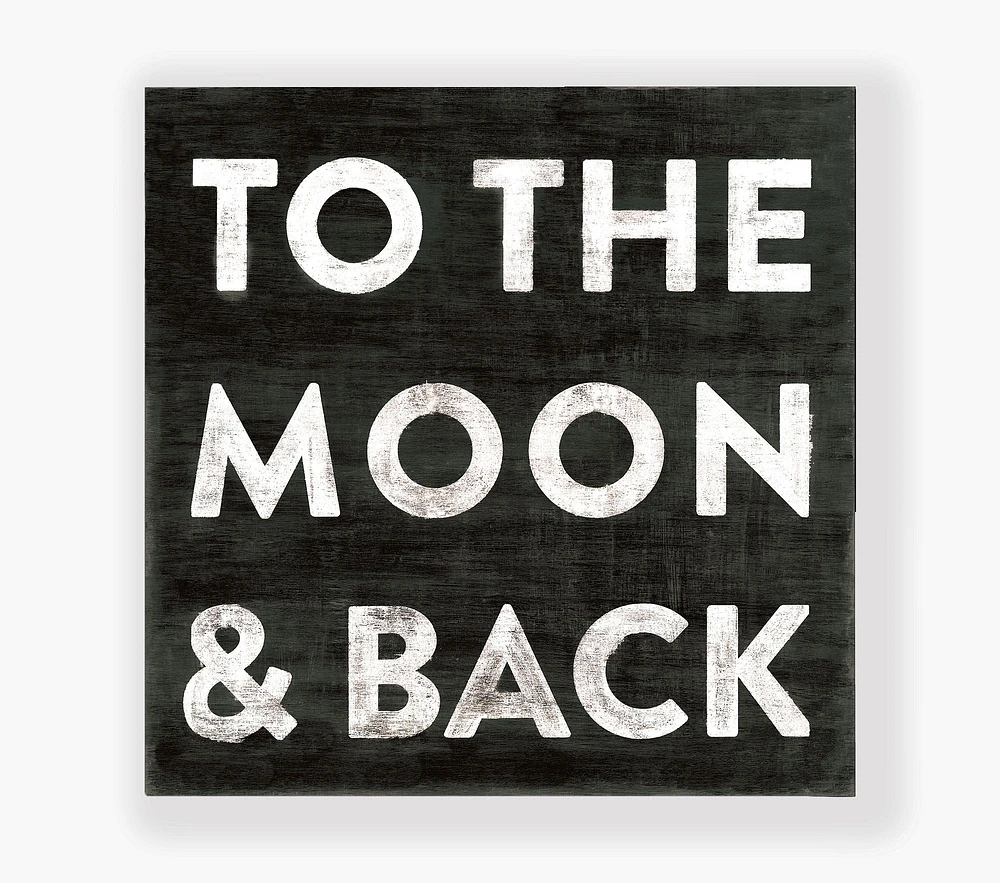 To the Moon and Back Wall Art