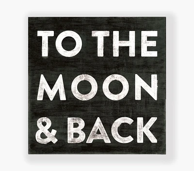 To the Moon and Back Wall Art (23")