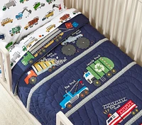 Busy Trucks Toddler Quilt