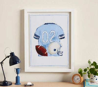 Jordan Connelly Football Jersey Framed Wall Art (24" x 19")