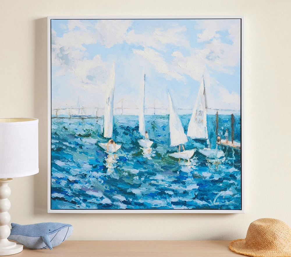 Jordan Connelly Sailing Waters Framed Wall Art