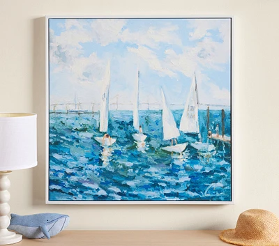 Jordan Connelly Sailing Waters Framed Wall Art