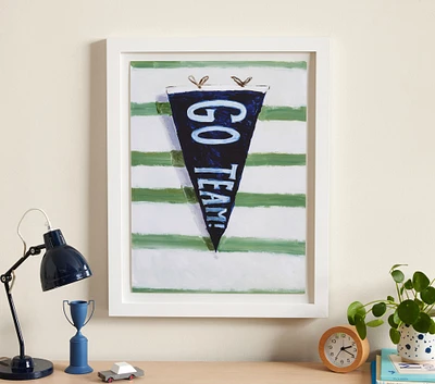 Jordan Connelly Go Team Flag Framed Wall Art (24" x 19")